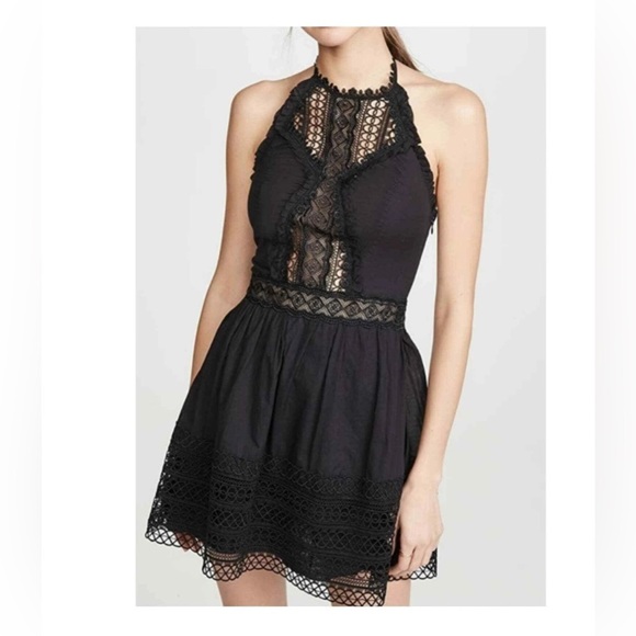 Charo ruiz Ibiza Andrea dress halter taupe color size M - Picture 2 of 7